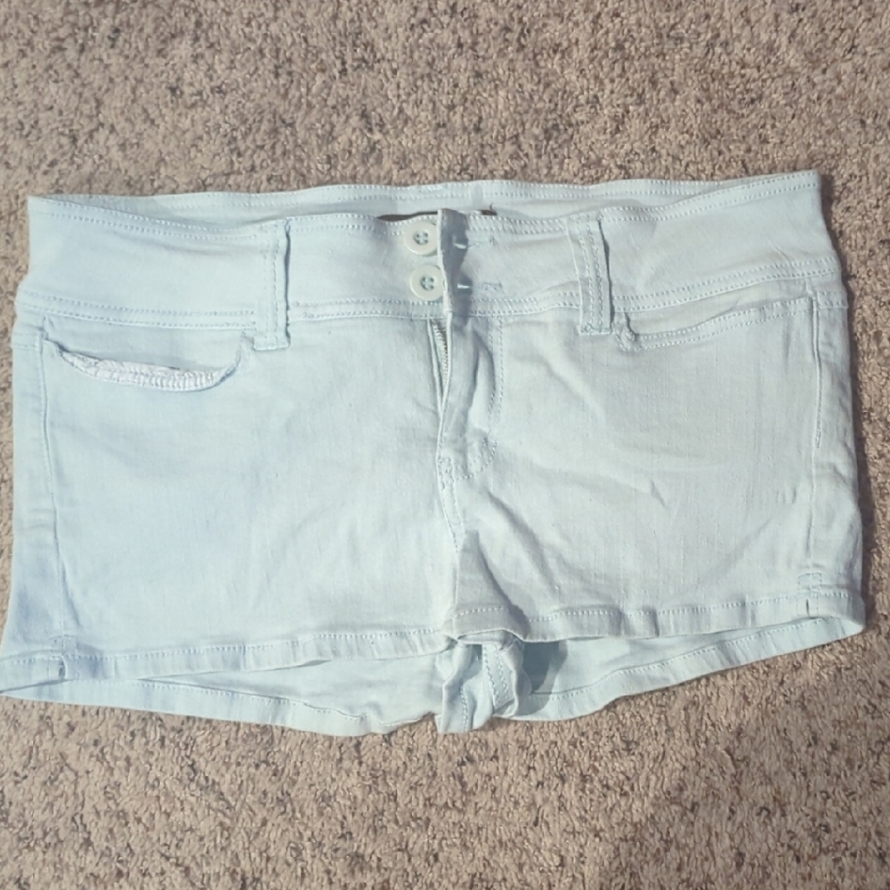 Casual Light Blue Denim Shorts